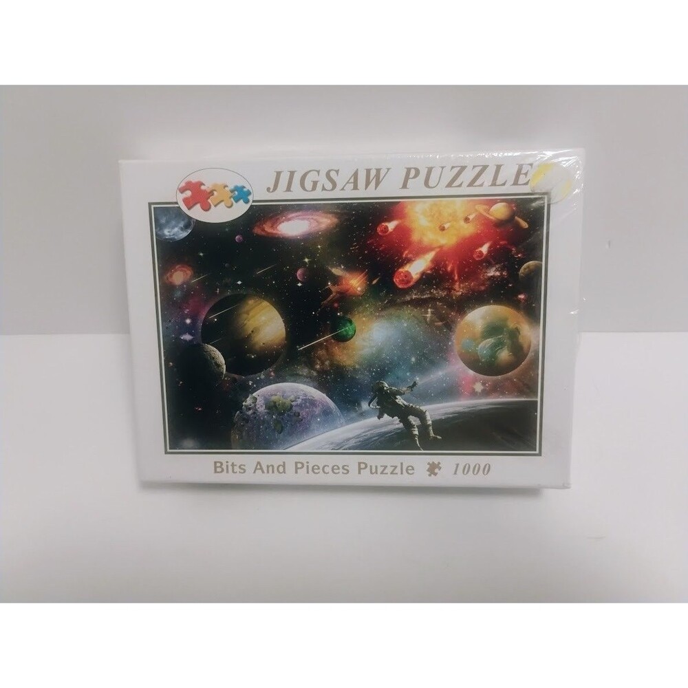 BITS AND PIECES 1000 PC JIGSAW PUZZLE SPACE THEMED NEW SEALED READ DESC!!!